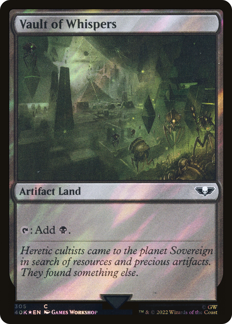 Vault of Whispers (Surge Foil) (40K-305)  Foil - Warhammer 40,000 Commander