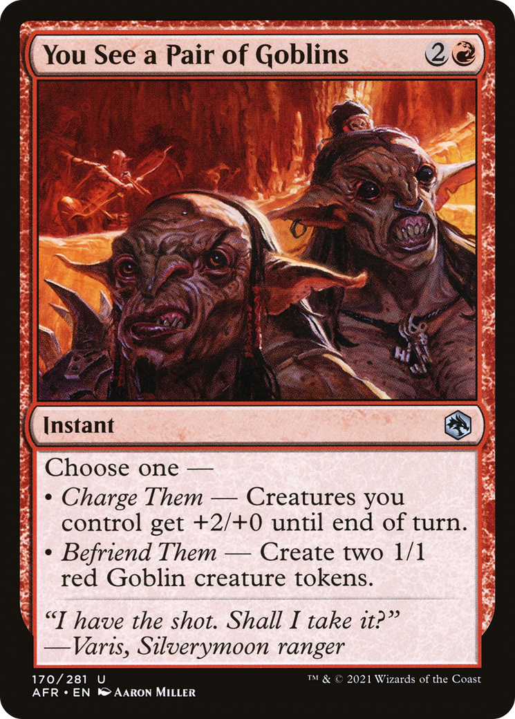 You See a Pair of Goblins (AFR-170)  Foil - Adventures in the Forgotten Realms