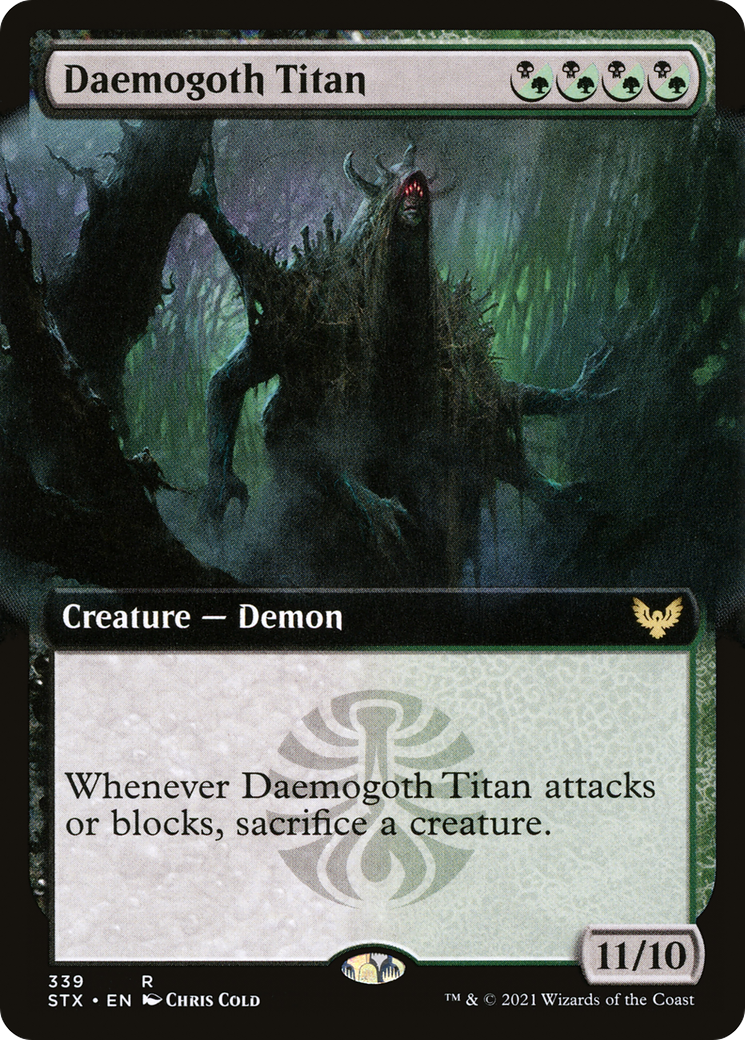 Daemogoth Titan (Extended Art) (STX-339)  Foil - Strixhaven: School of Mages: (Extended Art)