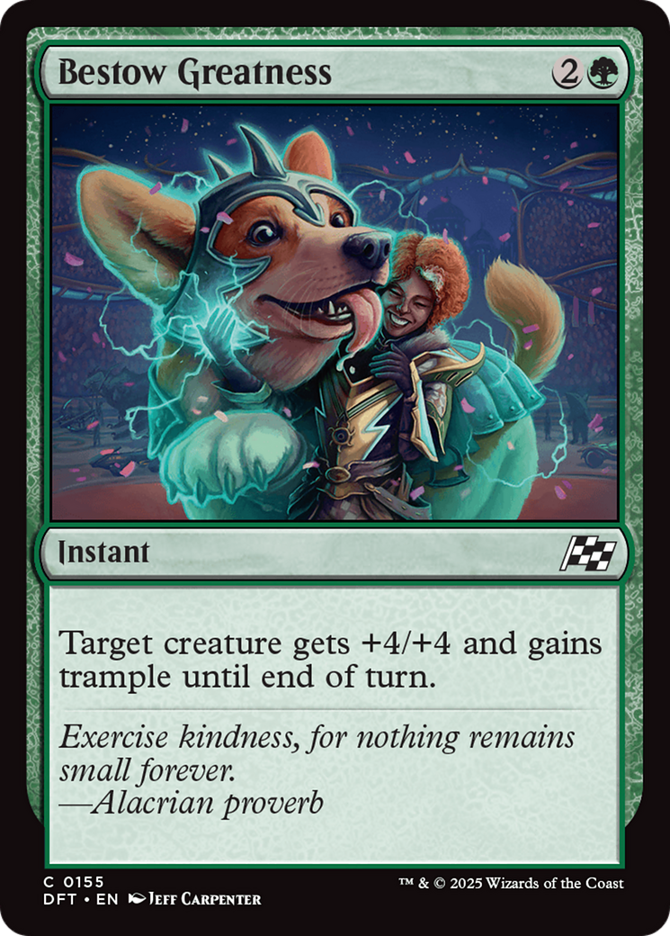 Bestow Greatness (DFT-155)  Foil - Aetherdrift
