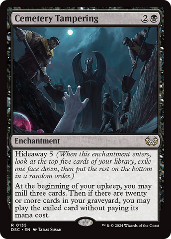 Cemetery Tampering (DSC-135)  - Duskmourn: House of Horror Commander