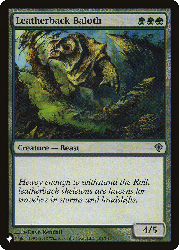 Leatherback Baloth (LIST-WWK-107)  - The List
