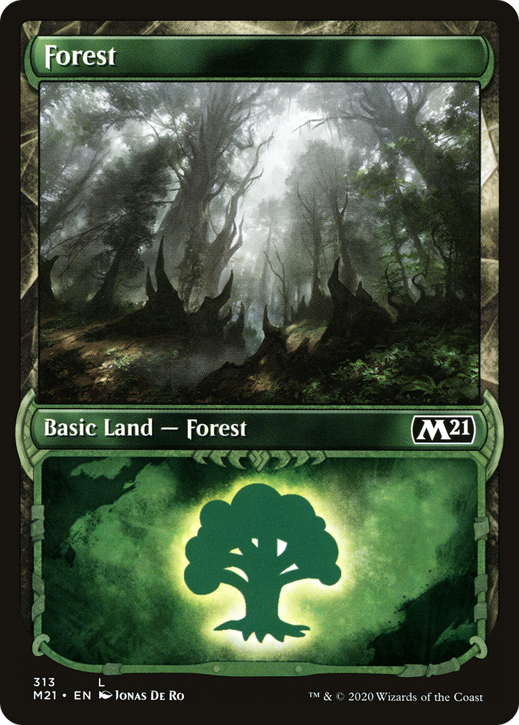 Forest (Showcase) (M21-313)  - Core Set 2021: (Showcase)