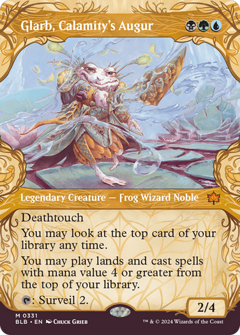 Glarb, Calamity's Augur (Showcase) (BLB-331)  Foil - Bloomburrow: (Showcase) (Borderless)