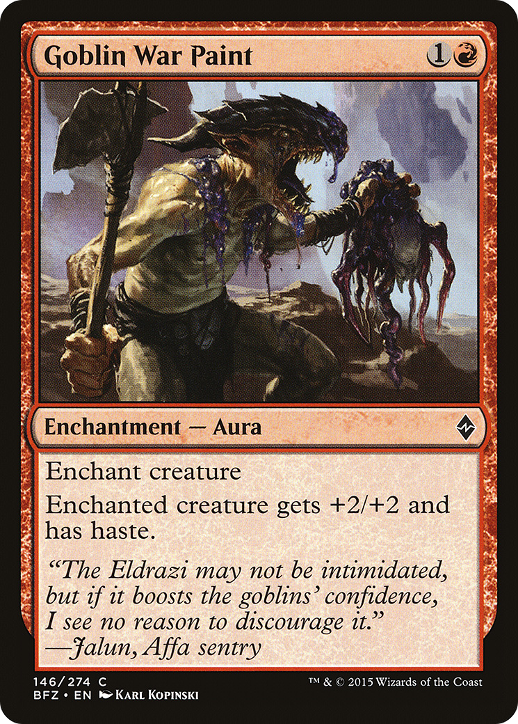 Goblin War Paint (BFZ-146)  - Battle for Zendikar