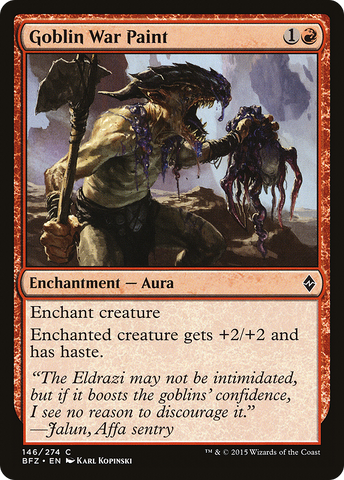 Goblin War Paint (BFZ-146)  Foil - Battle for Zendikar