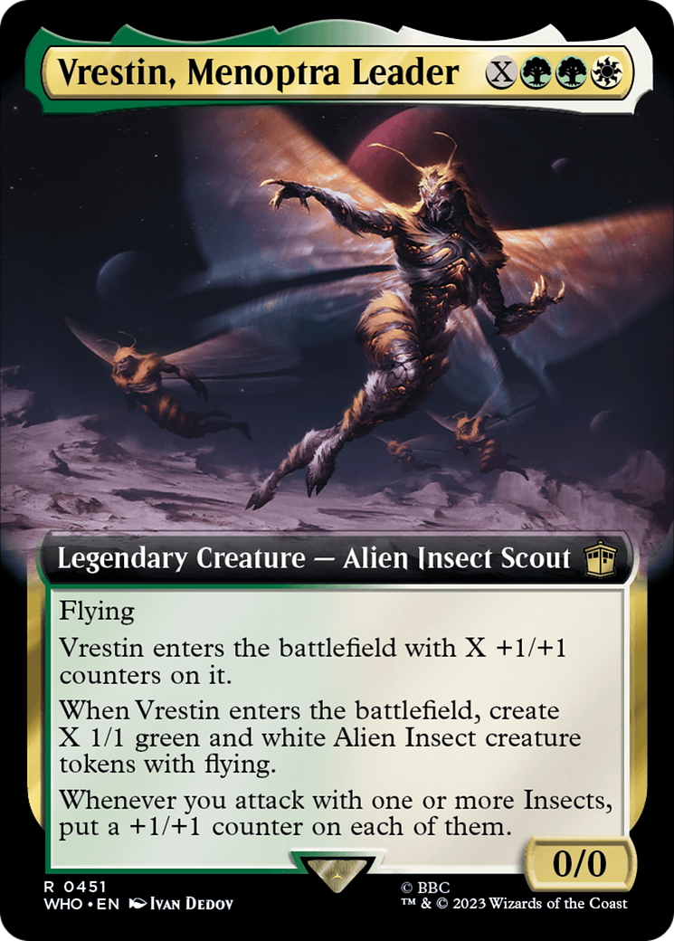 Vrestin, Menoptra Leader (Extended Art) (WHO-451)  - Doctor Who: (Extended Art)
