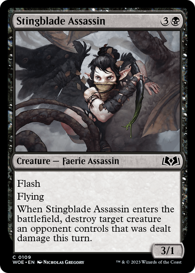 Stingblade Assassin (WOE-109)  Foil - Wilds of Eldraine