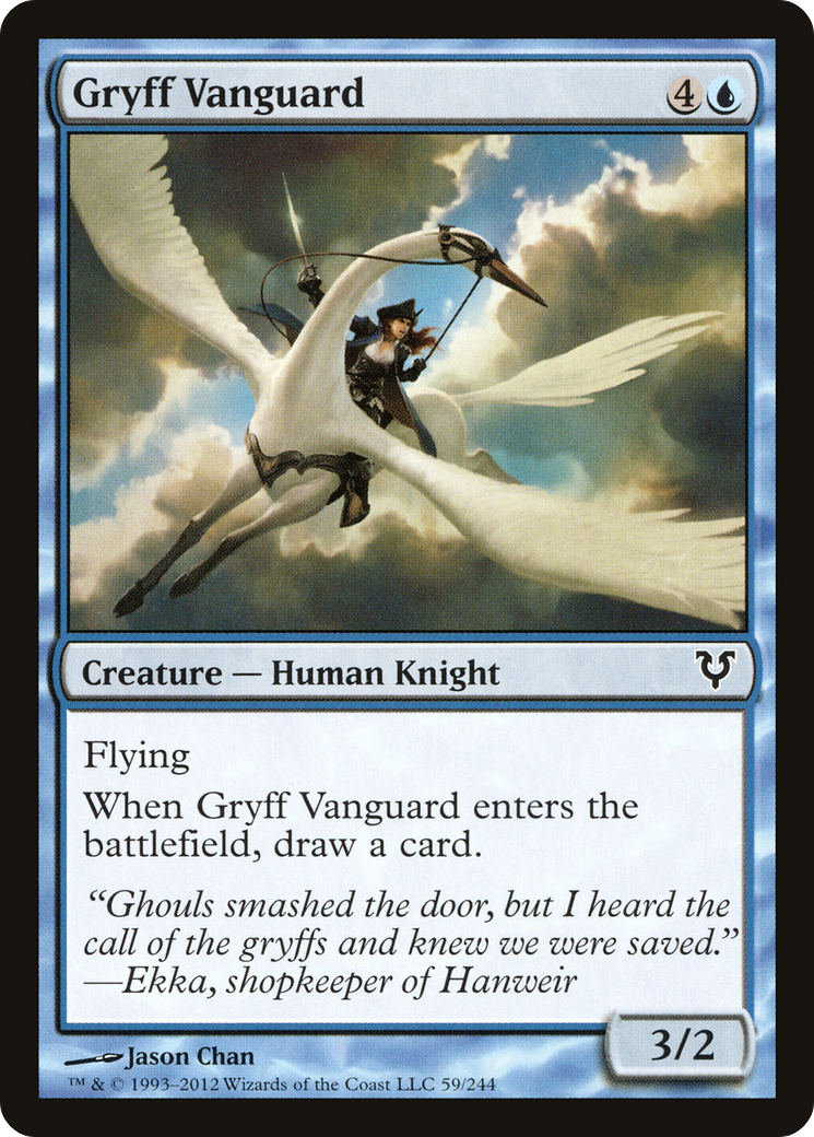 Gryff Vanguard (AVR-059)  - Avacyn Restored