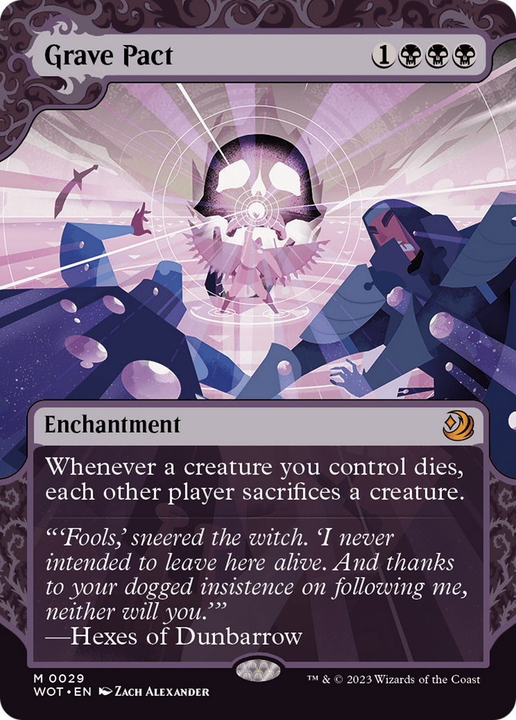 Grave Pact (WOT-029)  - Wilds of Eldraine: Enchanting Tales: (Showcase) (Borderless)