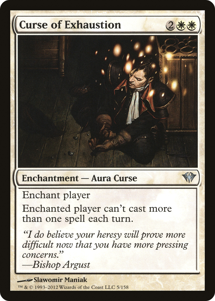 Curse of Exhaustion (DKA-005)  Foil - Dark Ascension