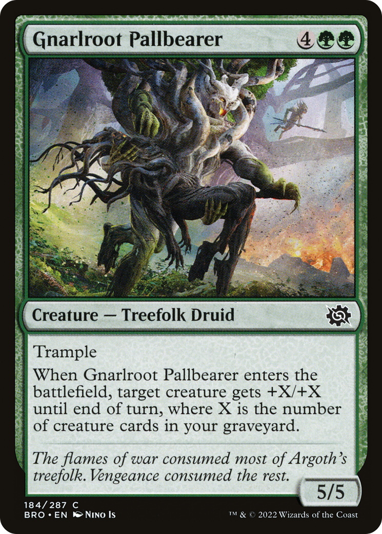Gnarlroot Pallbearer (BRO-184)  Foil - The Brothers' War