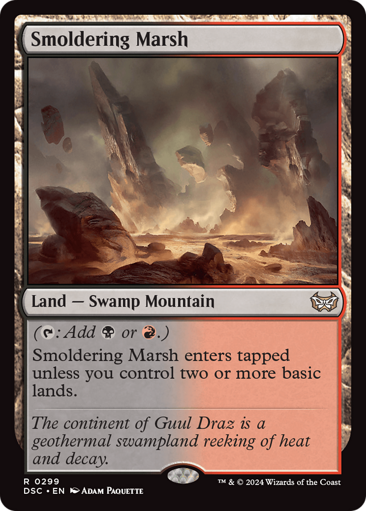 Smoldering Marsh (DSC-299)  - Duskmourn: House of Horror Commander