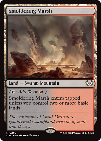 Smoldering Marsh (DSC-299)  - Duskmourn: House of Horror Commander