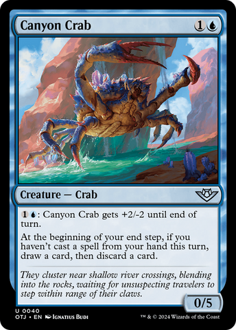 Canyon Crab (OTJ-040)  - Outlaws of Thunder Junction