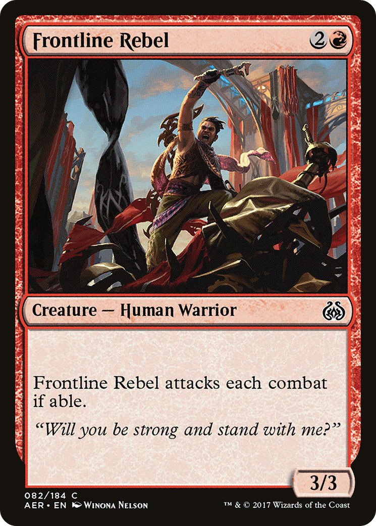 Frontline Rebel (AER-082)  Foil - Aether Revolt