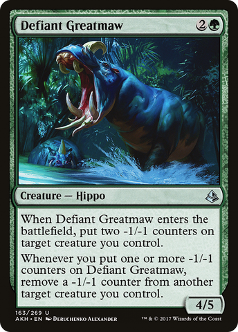 Defiant Greatmaw (AKH-163)  Foil - Amonkhet