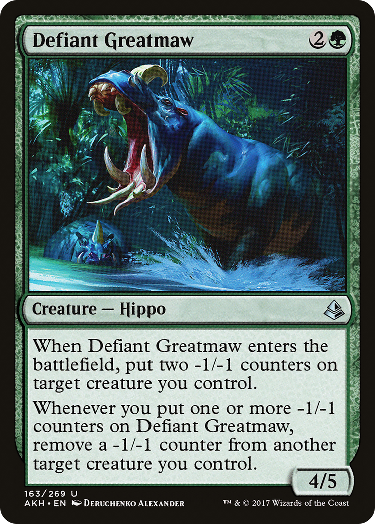 Defiant Greatmaw (AKH-163)  - Amonkhet
