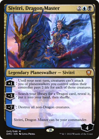 Sivitri, Dragon Master (DMC-043)  Foil - Dominaria United Commander