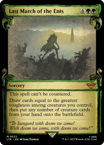 Last March of the Ents (Showcase Scrolls) (LTR-623)  - The Lord of the Rings: Tales of Middle-earth: (Showcase)