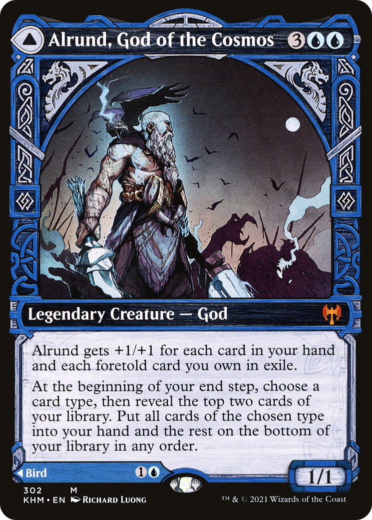 Alrund, God of the Cosmos (Showcase) (KHM-302)  - Kaldheim: (Showcase)
