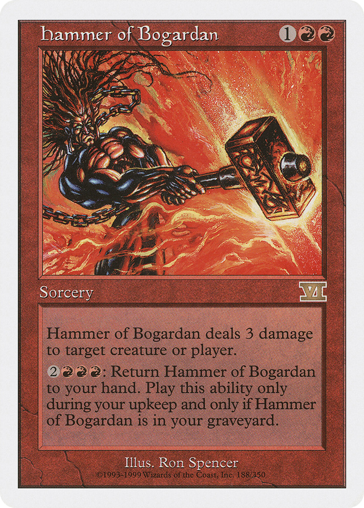 Hammer of Bogardan (6ED-188)  - Classic Sixth Edition