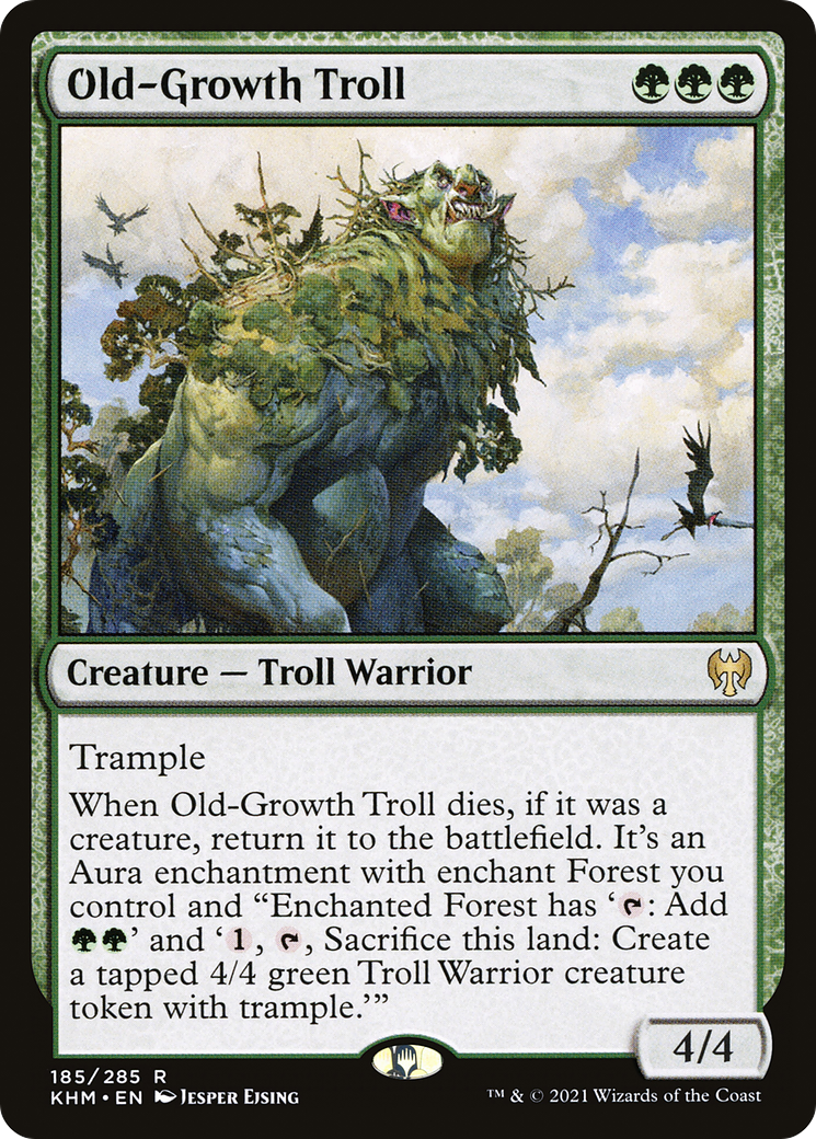 Old-Growth Troll (KHM-185)  Foil - Kaldheim