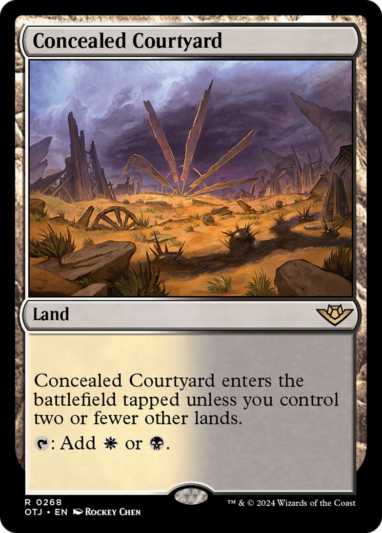 Concealed Courtyard (OTJ-268)  - Outlaws of Thunder Junction