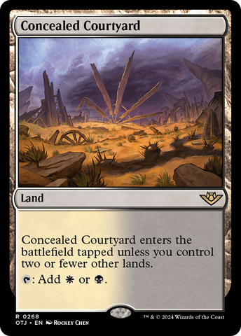 Concealed Courtyard (OTJ-268)  Foil - Outlaws of Thunder Junction