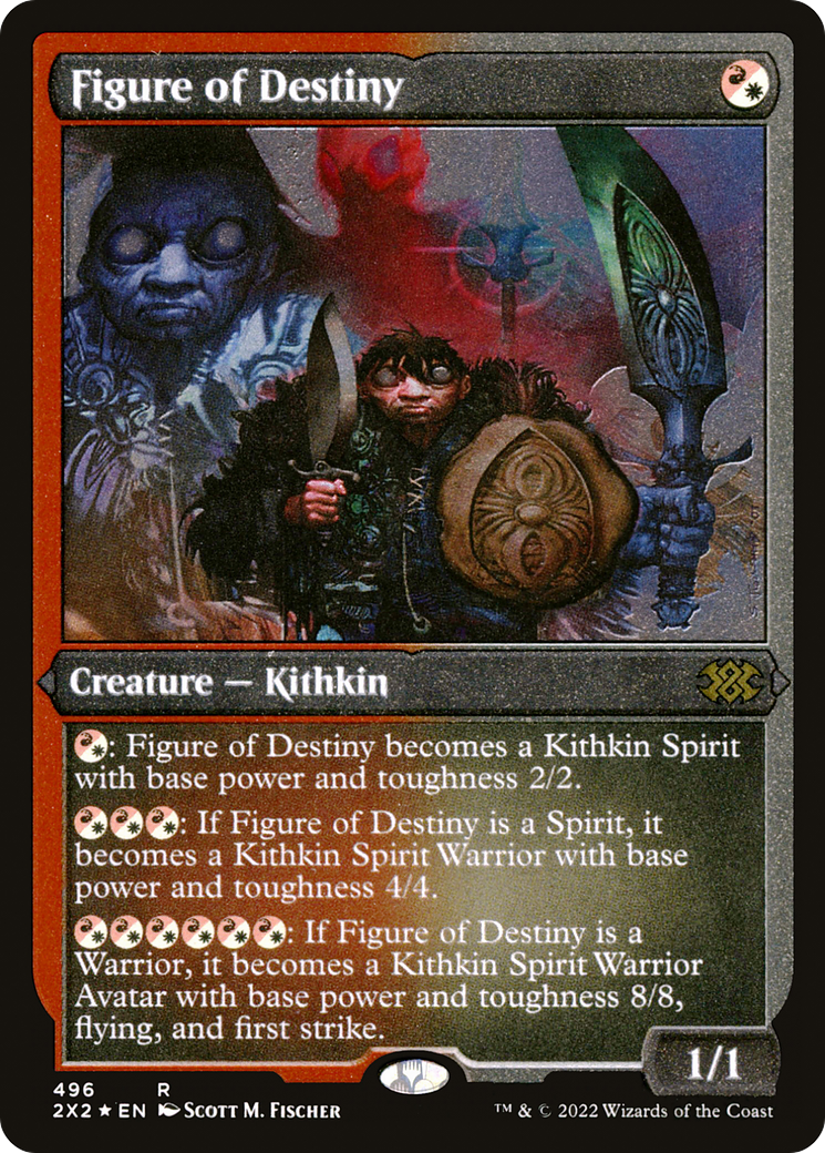 Figure of Destiny (Foil Etched) (2X2-496)  Foil - Double Masters 2022