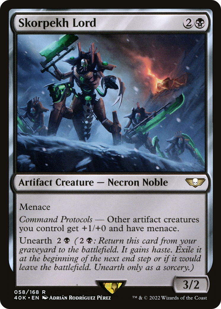 Skorpekh Lord (40K-058)  - Warhammer 40,000 Commander