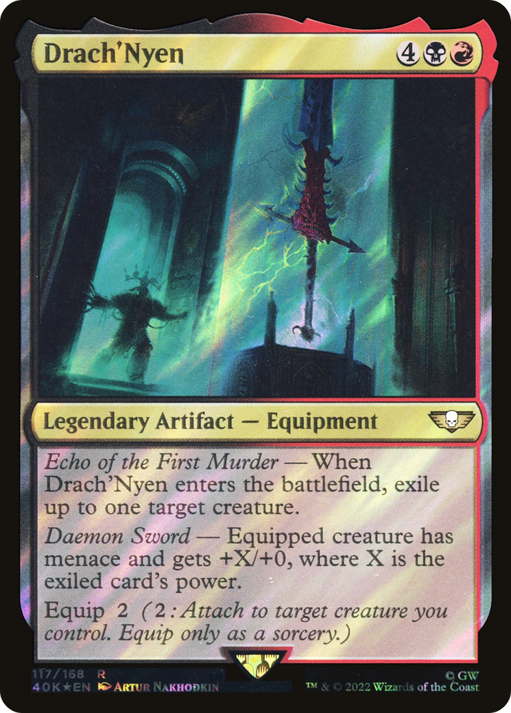 Drach'Nyen (Surge Foil) (40K-117) - Warhammer 40,000 Commander Foil