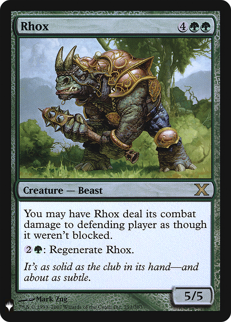 Rhox (LIST-10E-291)  Foil - The List