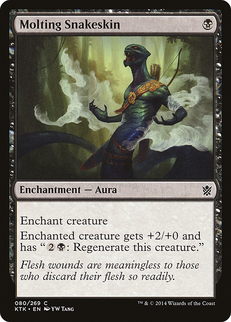 Molting Snakeskin (KTK-080)  - Khans of Tarkir