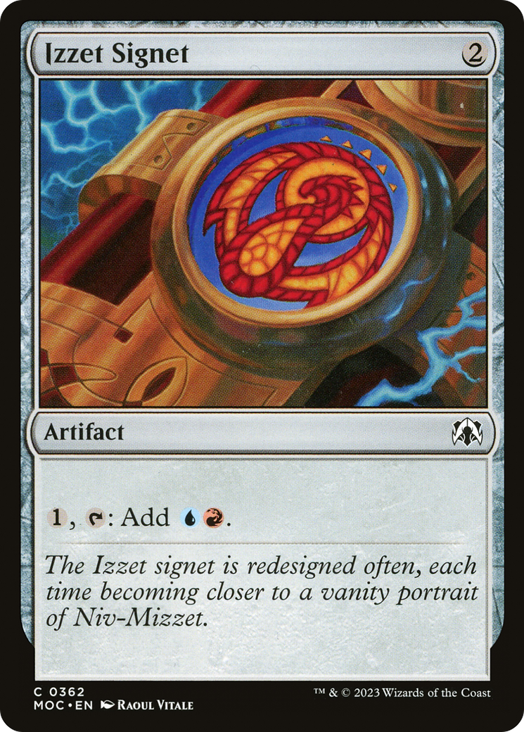 Izzet Signet (MOC-362)  - March of the Machine Commander