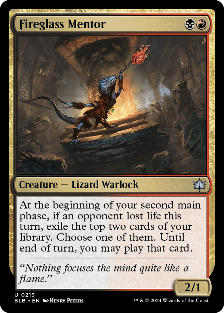 Fireglass Mentor (BLB-213)  Foil - Bloomburrow