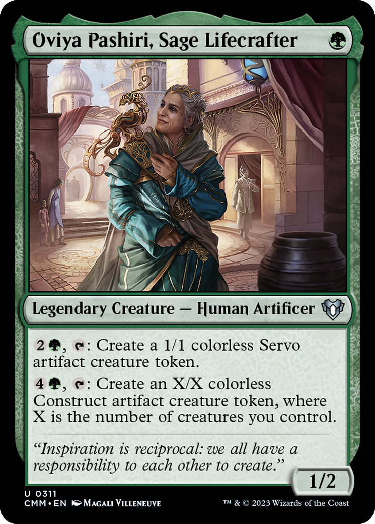 Oviya Pashiri, Sage Lifecrafter (CMM-311)  Foil - Commander Masters
