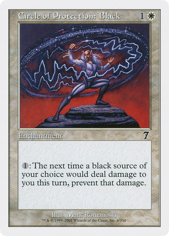Circle of Protection: Black (7ED-006) - Seventh Edition