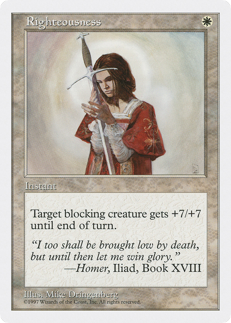 Righteousness (5ED-)  - Fifth Edition