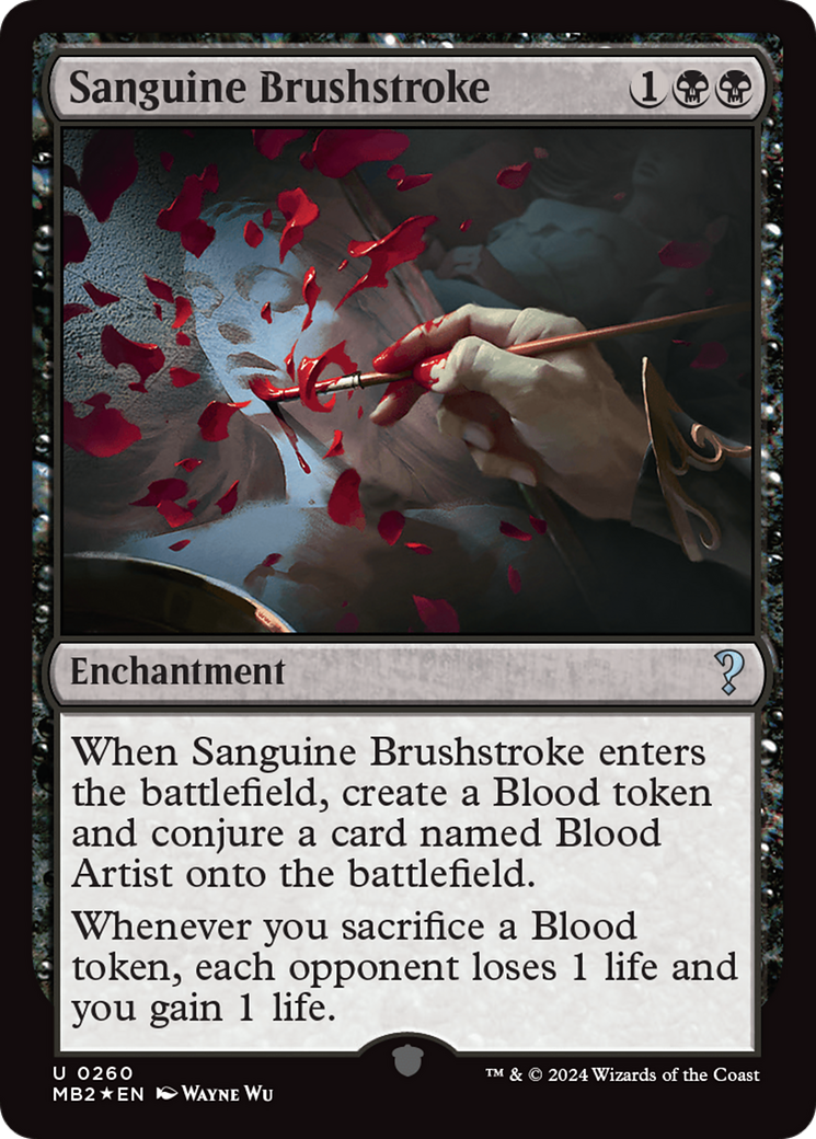Sanguine Brushstroke (MB2-260)  Foil - Mystery Booster 2