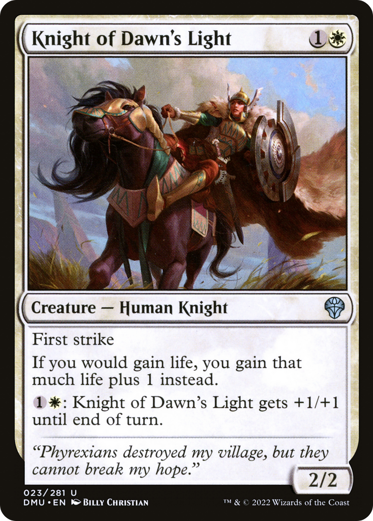 Knight of Dawn's Light (DMU-023)  Foil - Dominaria United