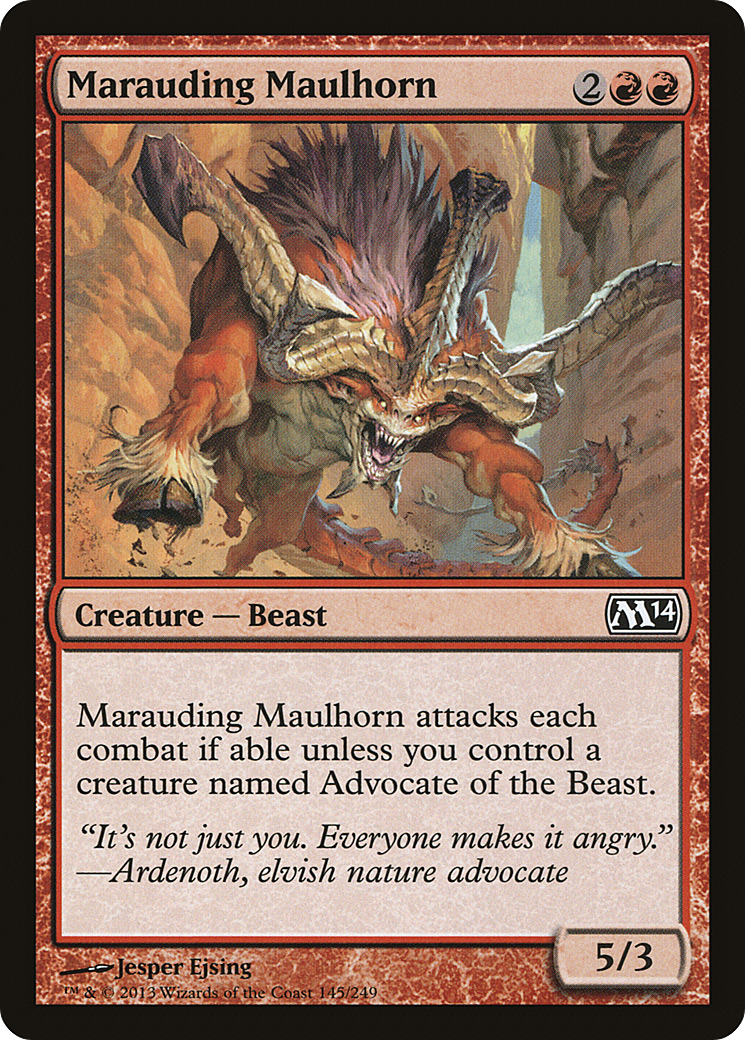 Marauding Maulhorn (M14-145)  - Magic 2014