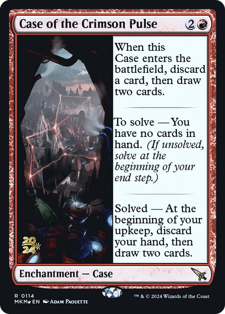 Case of the Crimson Pulse (PRE-114)  Foil - Murders at Karlov Manor Promos
