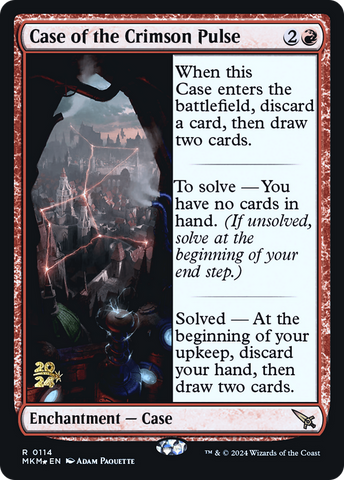 Case of the Crimson Pulse (PRE-114)  Foil - Murders at Karlov Manor Promos
