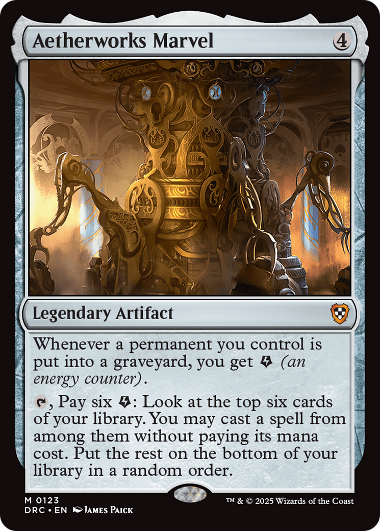 Aetherworks Marvel (DRC-123)  - Commander: Aetherdrift