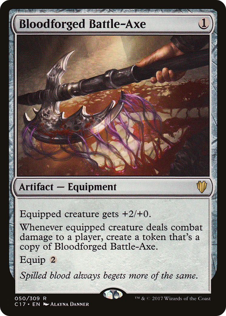 Bloodforged Battle-Axe (C17-050)  - Commander 2017