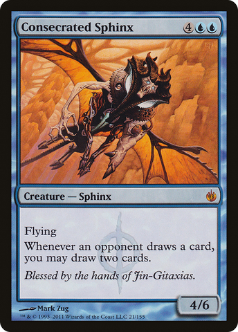 Consecrated Sphinx (MBS-021)  - Mirrodin Besieged