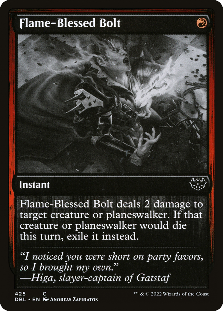 Flame-Blessed Bolt (DBL-425)  - Innistrad: Double Feature