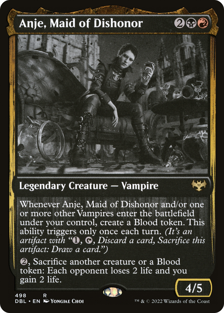 Anje, Maid of Dishonor (DBL-498)  Foil - Innistrad: Double Feature