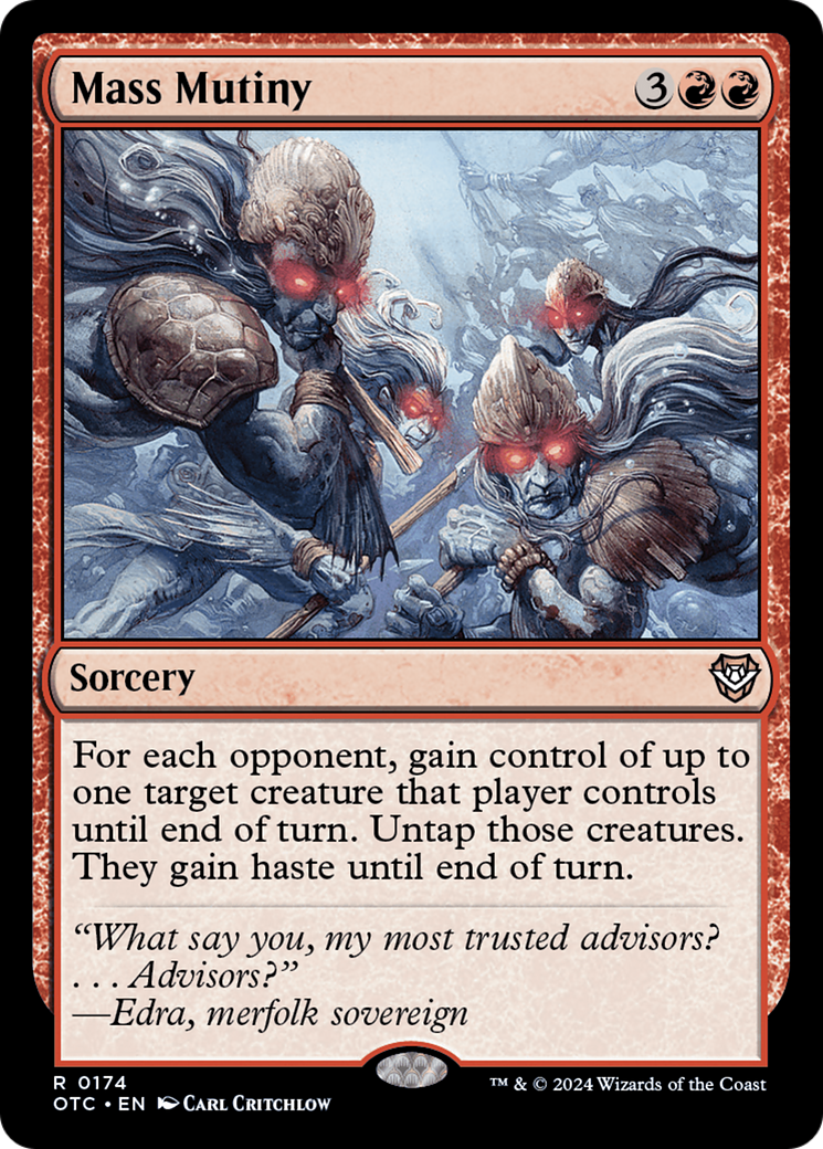 Mass Mutiny (OTC-174)  - Outlaws of Thunder Junction Commander